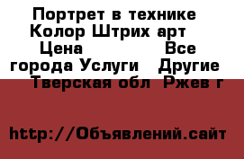 Портрет в технике “Колор-Штрих-арт“ › Цена ­ 250-350 - Все города Услуги » Другие   . Тверская обл.,Ржев г.